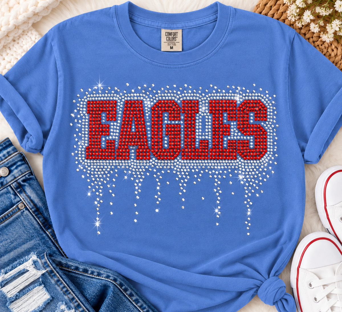 Eagles Drip Spangles Transfer