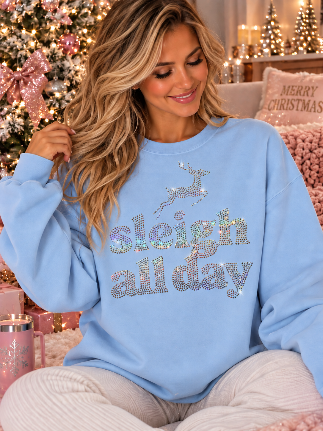 Sleigh All Day Spangle Transfer