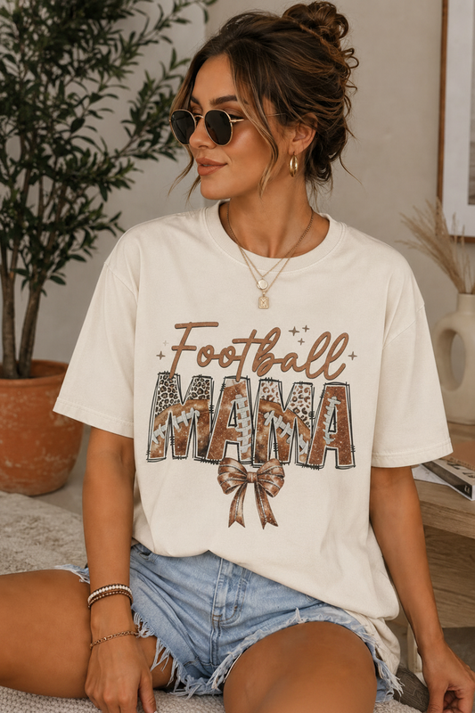 Football Mama Glitter Transfer