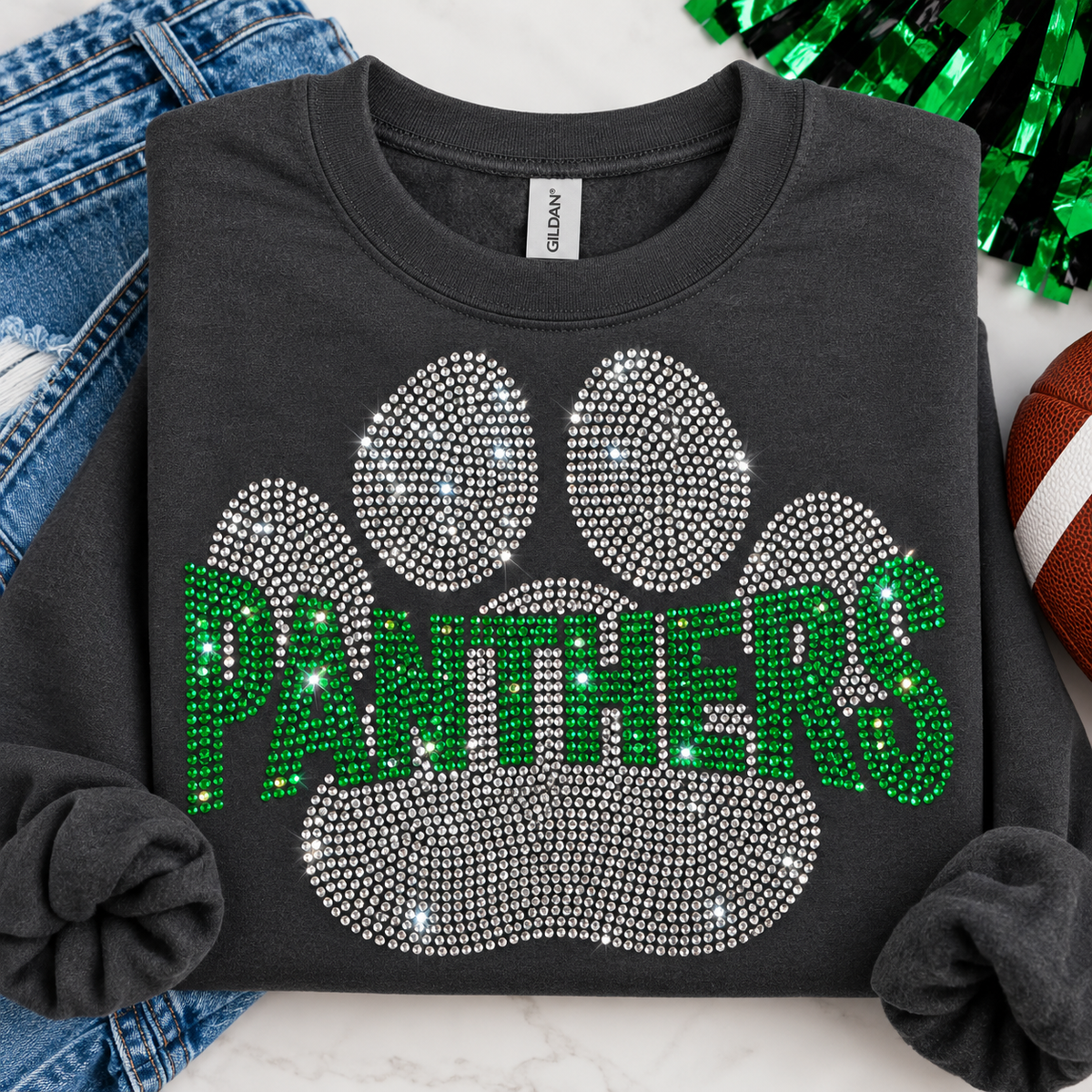 Panthers Paw Spangles Transfer