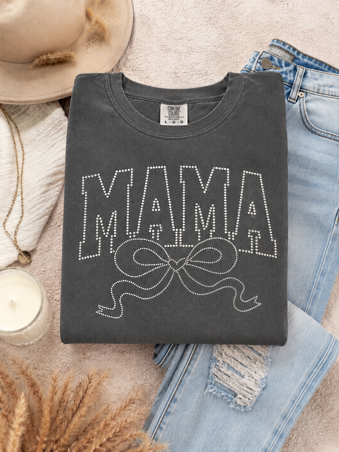 Mama Bow Spangles Transfer