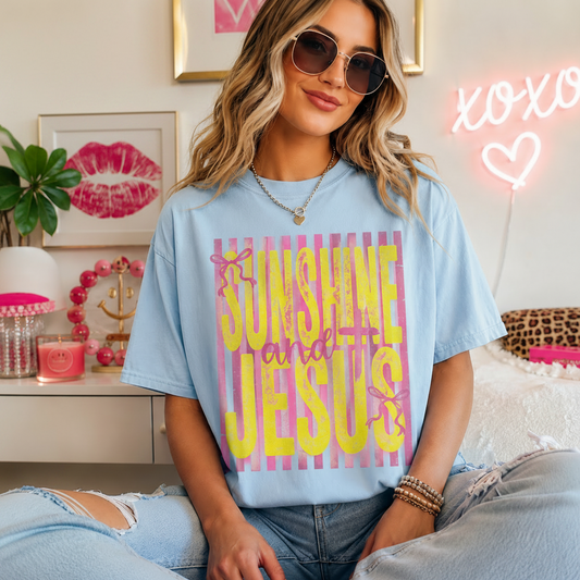 Sunshine & Jesus Glitter Transfer